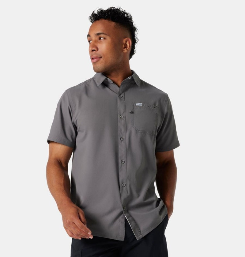 Columbia PFG Slack Tide Camp Men's Shirt Grey | VTCXJW-704