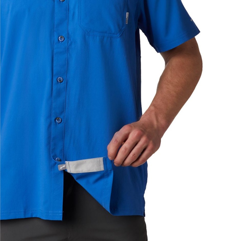 Columbia PFG Slack Tide Camp Men's Shirt Blue | KCSNFD-731