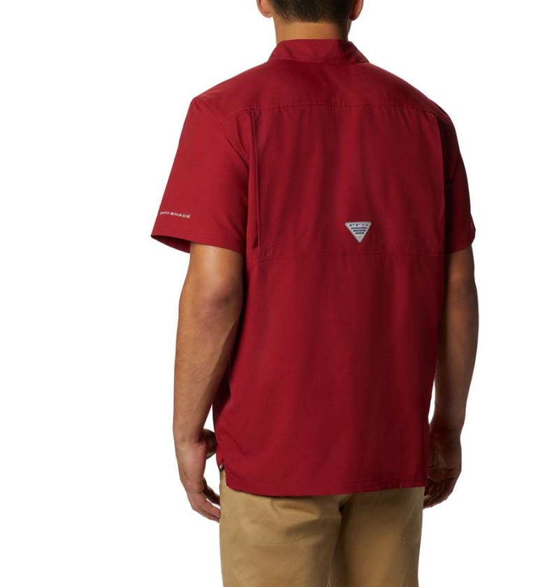 Columbia PFG Slack Tide Camp Men's Shirt Red | KOUQJH-153