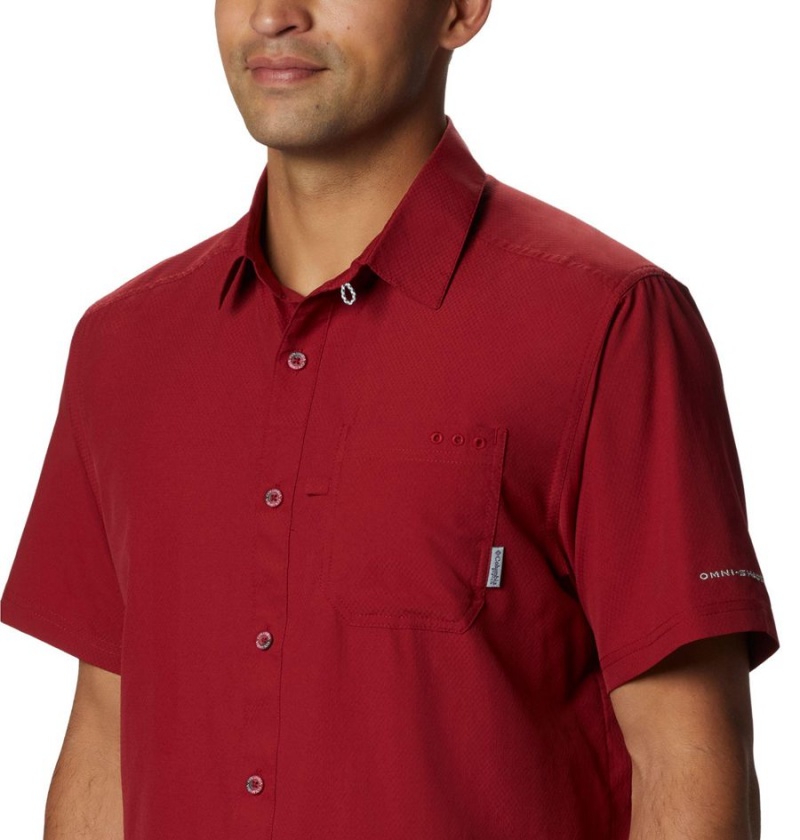 Columbia PFG Slack Tide Camp Men's Shirt Red | KOUQJH-153