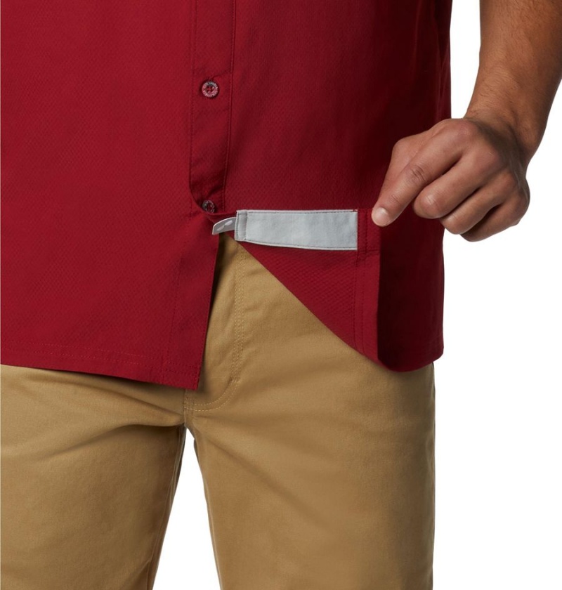 Columbia PFG Slack Tide Camp Men's Shirt Red | KOUQJH-153