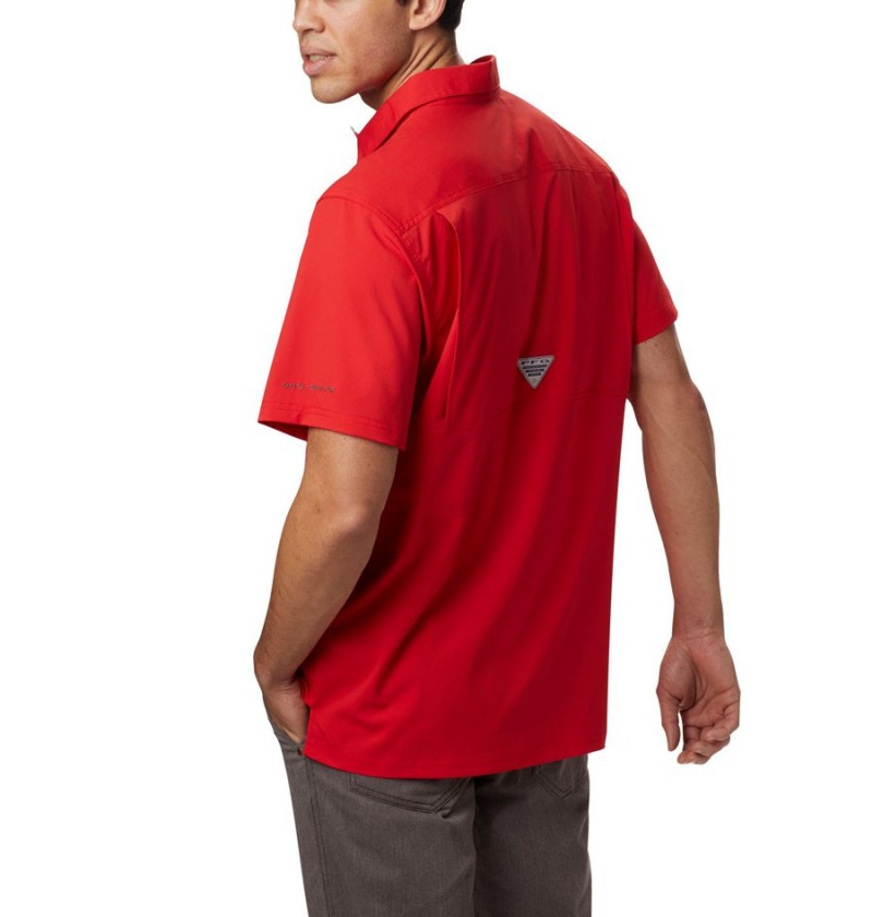 Columbia PFG Slack Tide Camp Men's Shirt Red | LQGKNO-620
