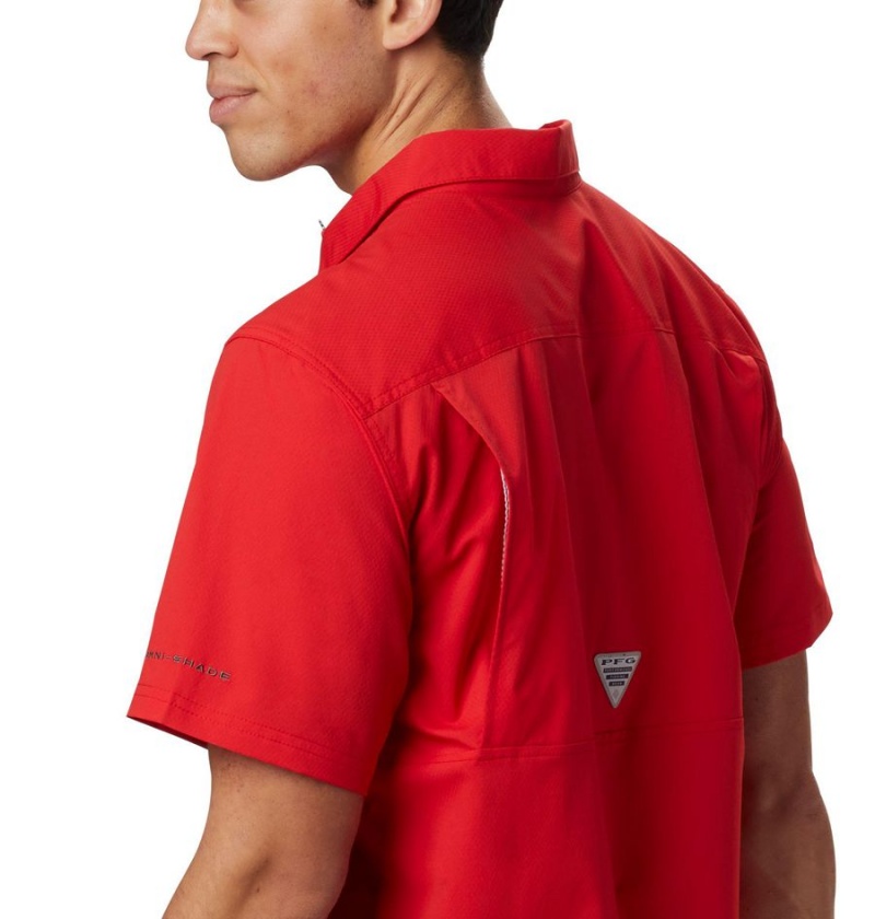 Columbia PFG Slack Tide Camp Men's Shirt Red | LQGKNO-620
