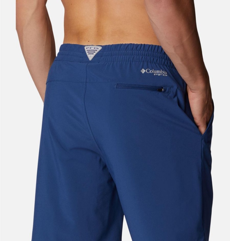 Columbia PFG Slack Tide Hybrid Water Men's Shorts Blue | LTVQYJ-058