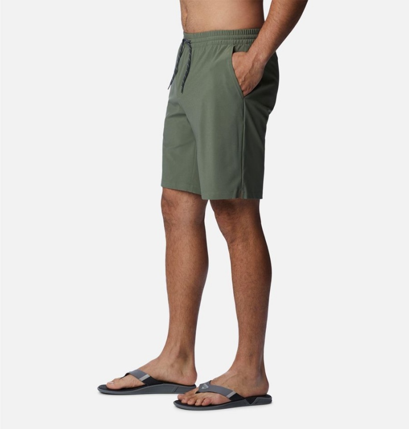 Columbia PFG Slack Tide Hybrid Water Men's Shorts Green | IXPLCN-581