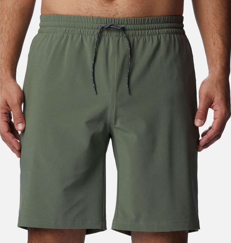 Columbia PFG Slack Tide Hybrid Water Men's Shorts Green | IXPLCN-581
