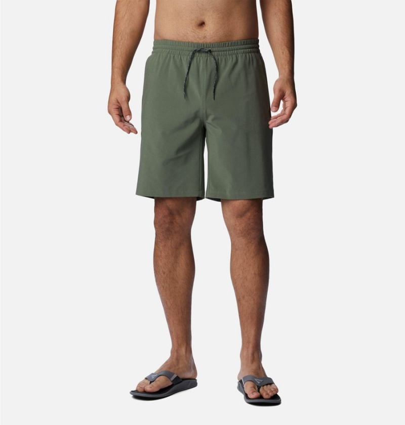 Columbia PFG Slack Tide Hybrid Water Men\'s Shorts Green | IXPLCN-581