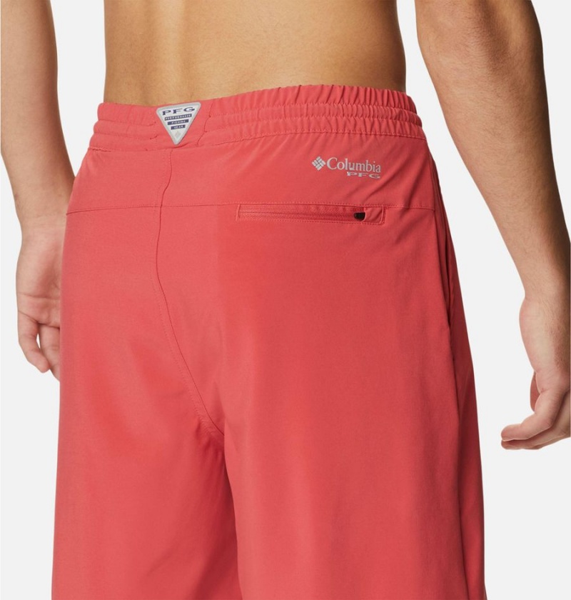 Columbia PFG Slack Tide Hybrid Water Men's Shorts Red | EQYGSZ-532