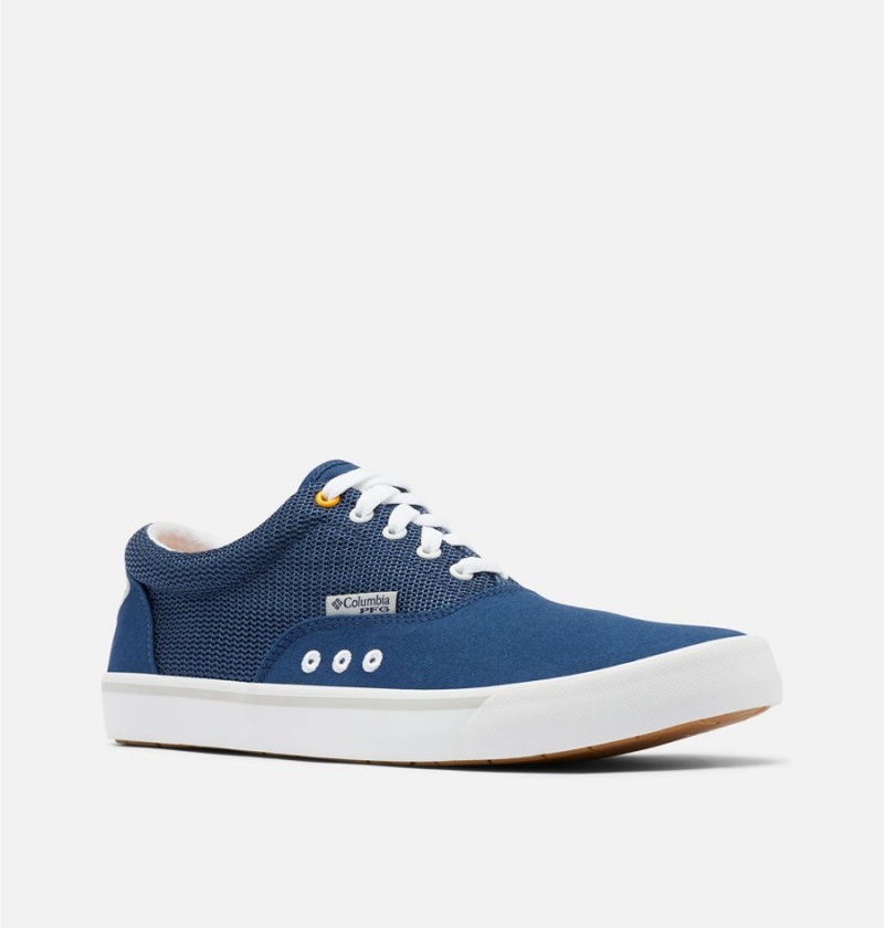 Columbia PFG Slack Tide Lace Men's Sneakers Blue | DQGLRO-138