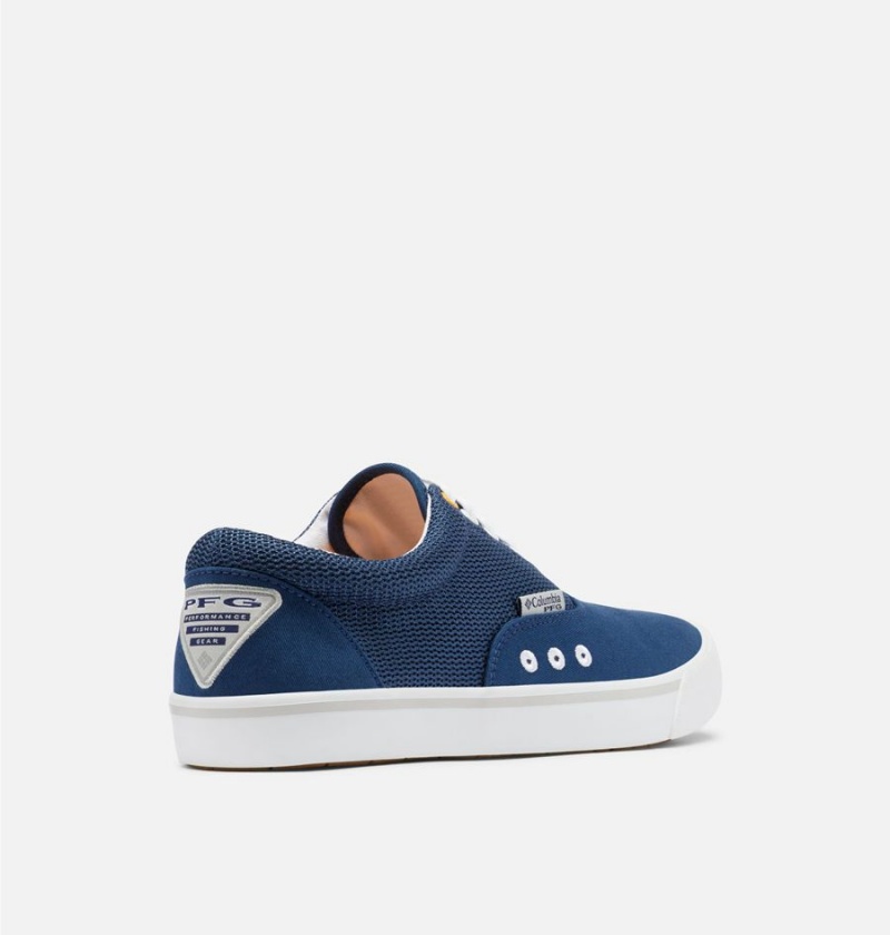 Columbia PFG Slack Tide Lace Men's Sneakers Blue | DQGLRO-138