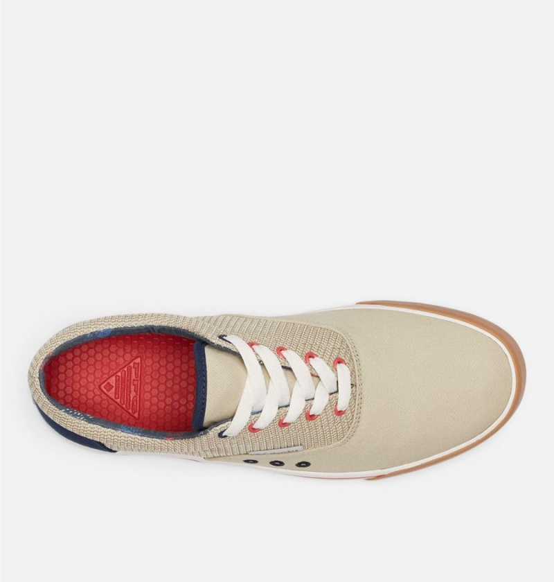 Columbia PFG Slack Tide Lace Men's Sneakers Beige | UQHNKI-802