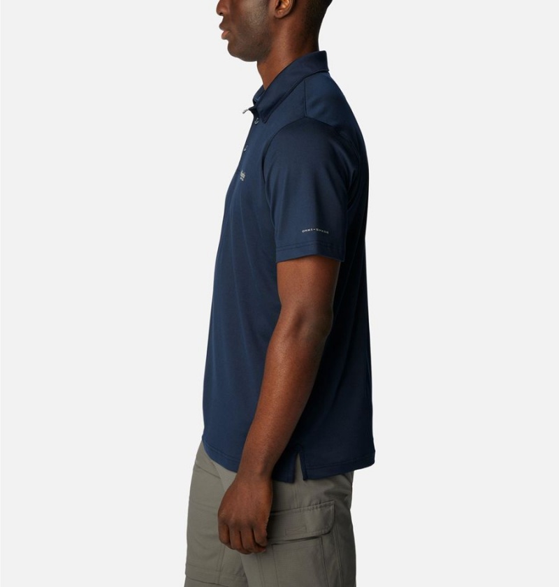 Columbia PFG Slack Tide Stretch Men's Polo Shirt Navy | JFBDXI-490