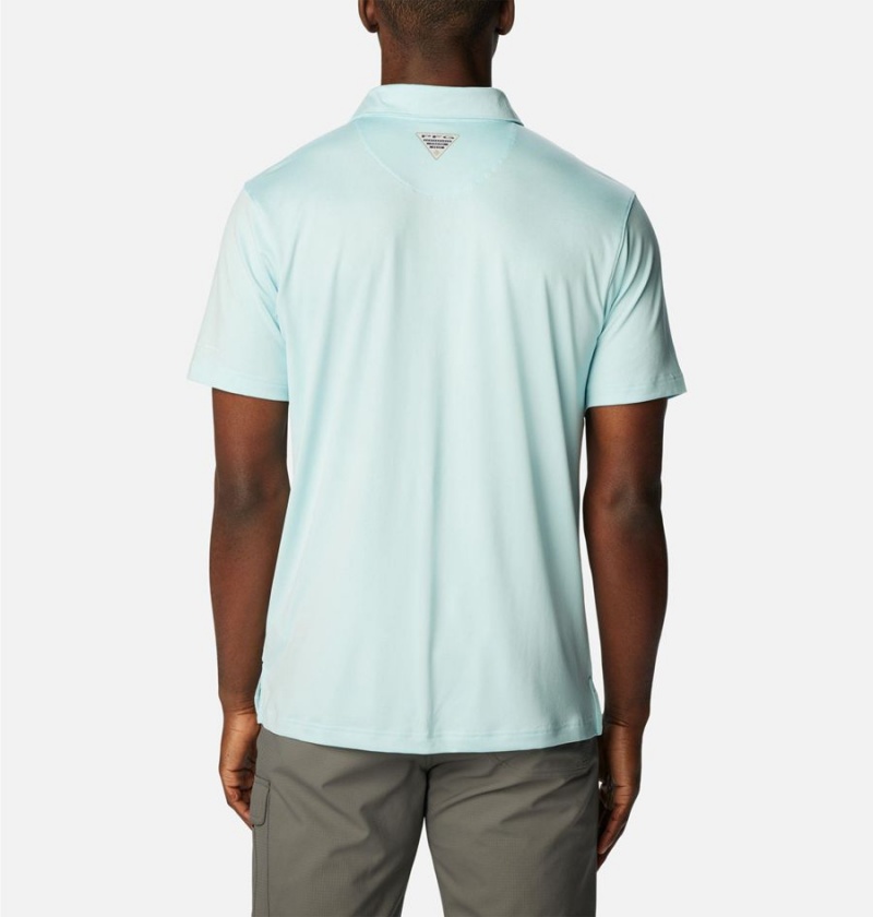 Columbia PFG Slack Tide Stretch Men's Polo Shirt Blue | TYDSJN-405