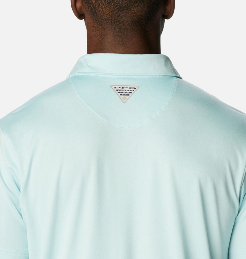 Columbia PFG Slack Tide Stretch Men's Polo Shirt Blue | TYDSJN-405