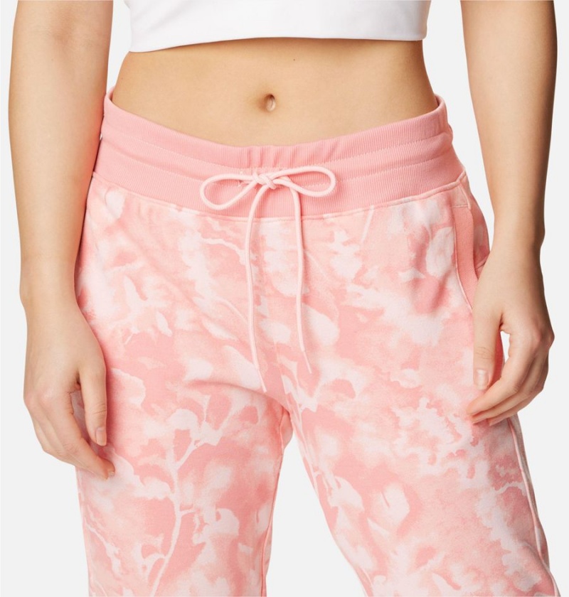 Columbia PFG Slack Water French Terry Joggers Women's Pants Pink | XJGPSV-409