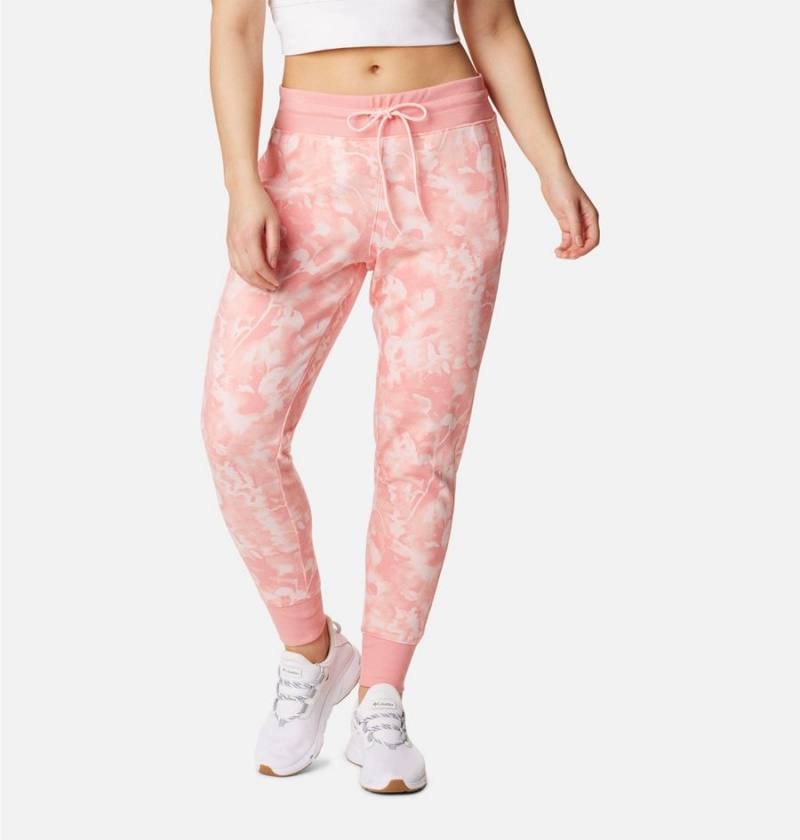 Columbia PFG Slack Water French Terry Joggers Women\'s Pants Pink | XJGPSV-409