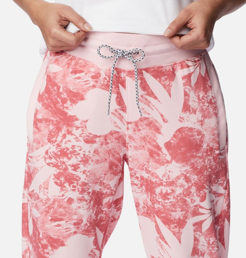 Columbia PFG Slack Water French Terry Joggers Women's Pants Pink | ERPULT-945