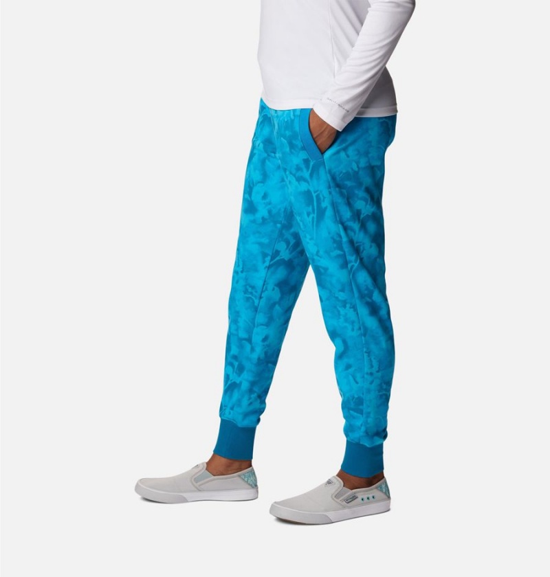 Columbia PFG Slack Water French Terry Joggers Women's Pants Turquoise | WLSMJZ-062