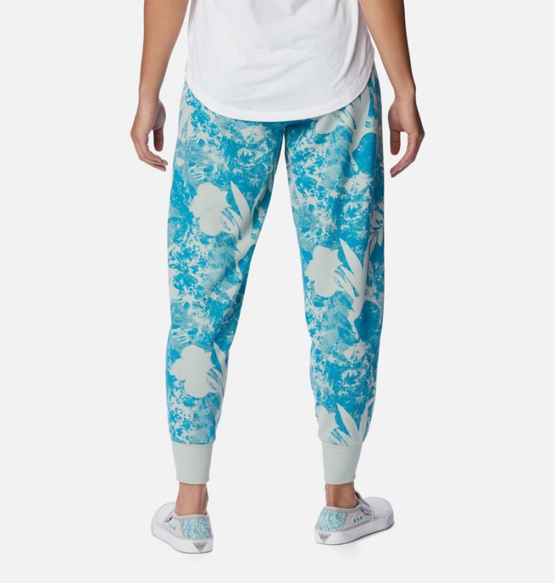 Columbia PFG Slack Water French Terry Joggers Women's Pants Blue | LQAJYB-694