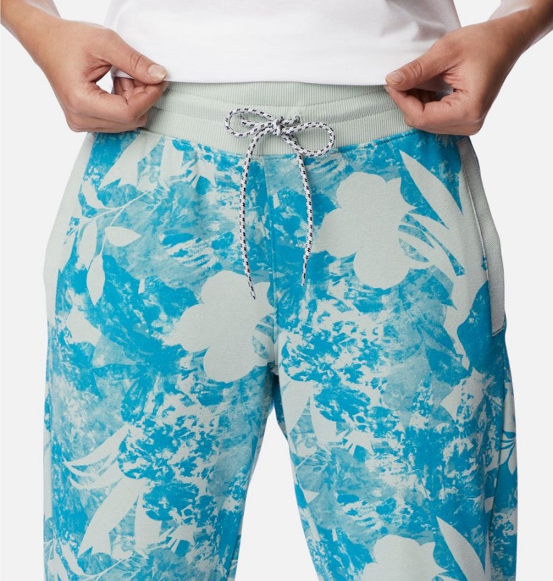 Columbia PFG Slack Water French Terry Joggers Women's Pants Blue | LQAJYB-694