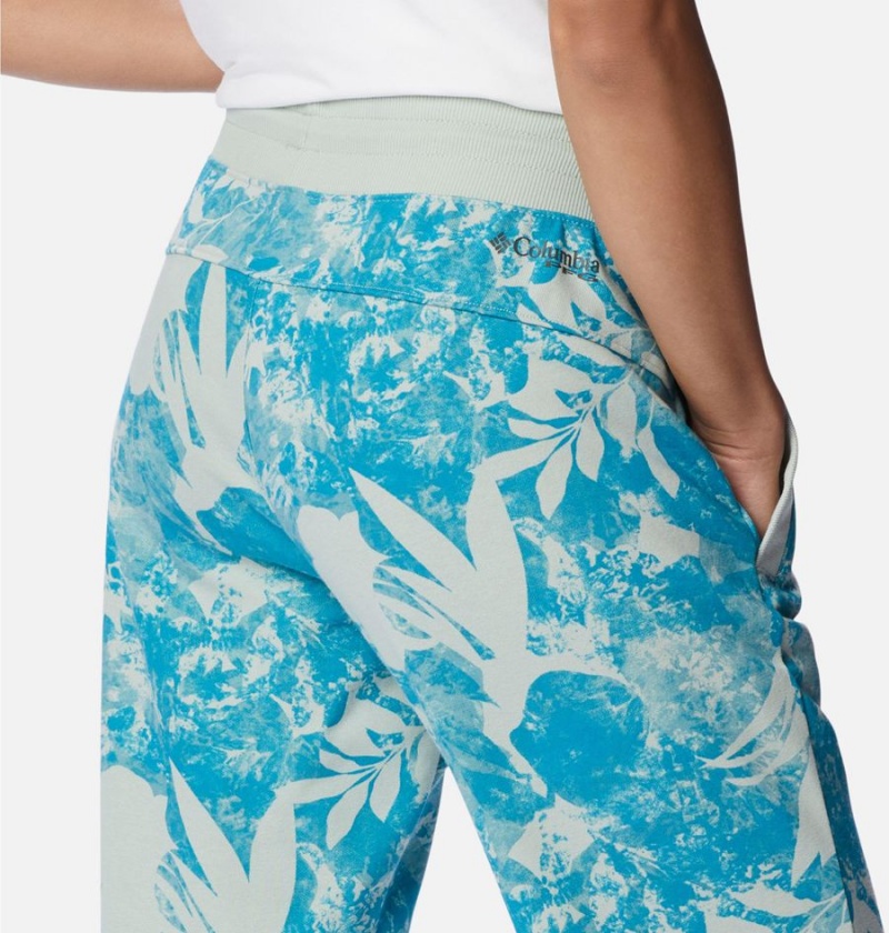 Columbia PFG Slack Water French Terry Joggers Women's Pants Blue | LQAJYB-694