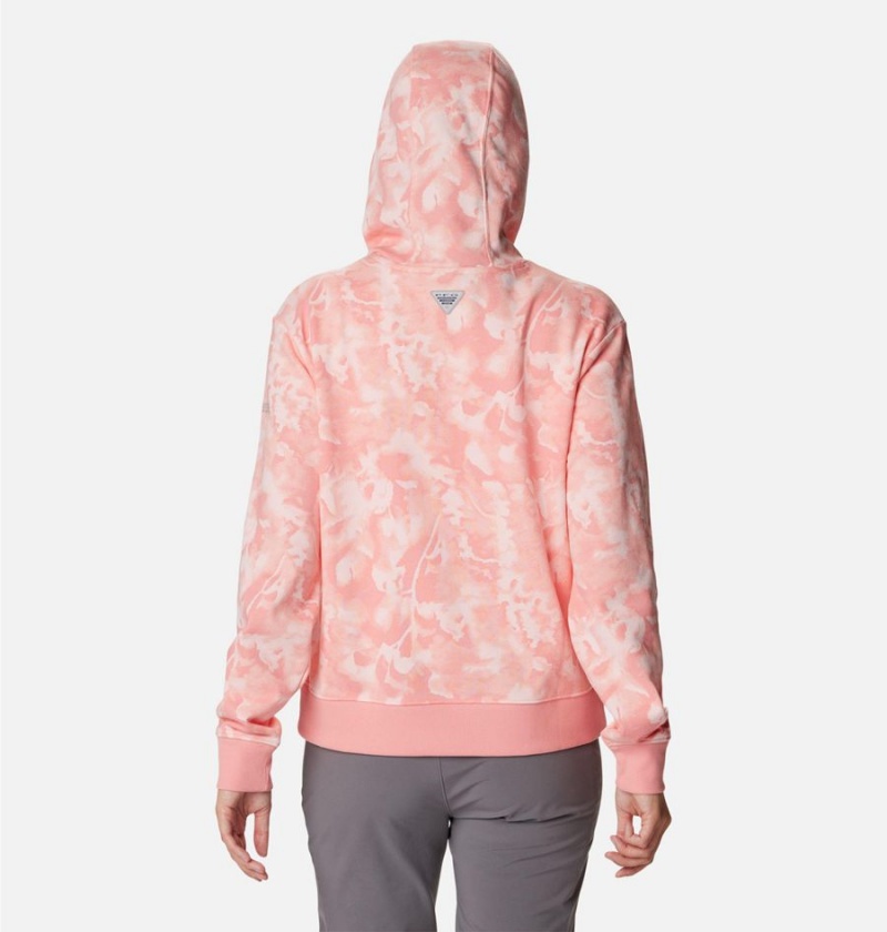 Columbia PFG Slack Water French Terry Women's Hoodie Coral | ZKMDCL-071
