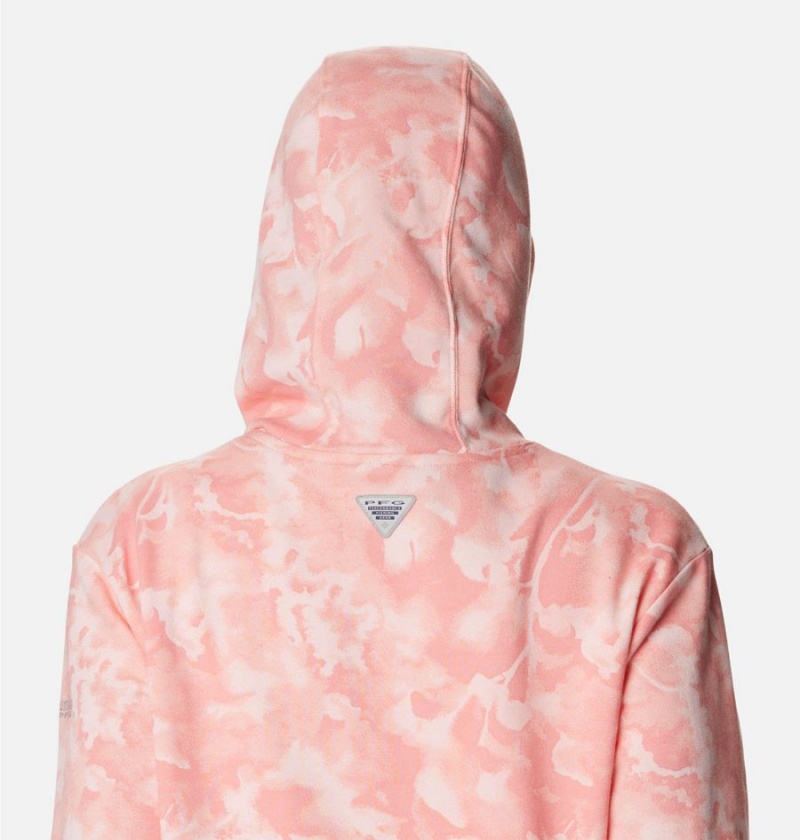 Columbia PFG Slack Water French Terry Women's Hoodie Coral | ZKMDCL-071