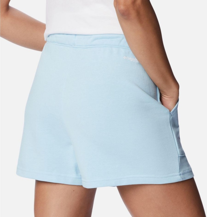 Columbia PFG Slack Water French Terry Women's Shorts Blue | GZKFOR-689