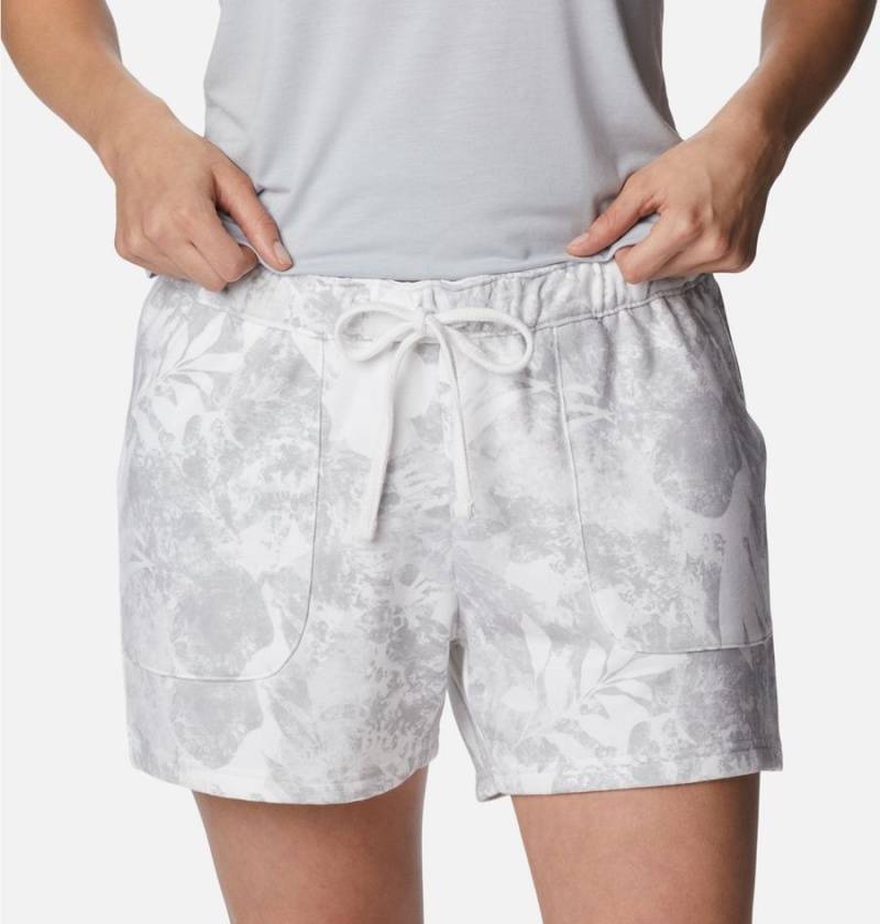 Columbia PFG Slack Water French Terry Women's Shorts Grey | SJADUH-514