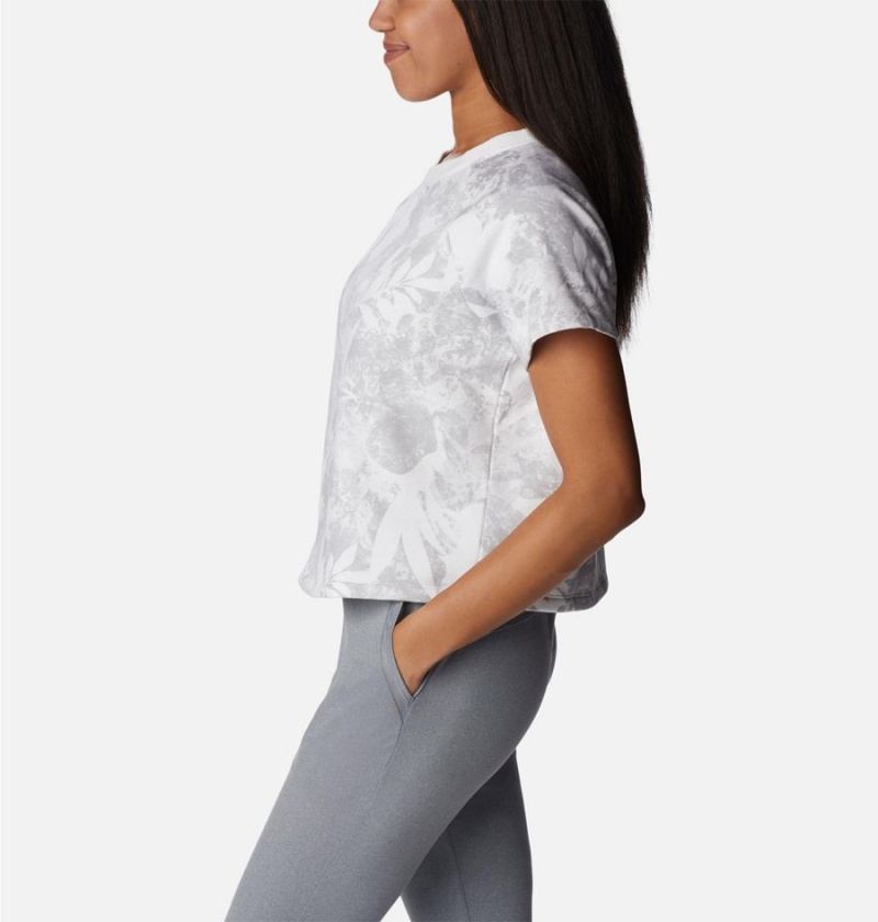 Columbia PFG Slack Water French Terry Women's T-Shirt Grey | PKVSFJ-024