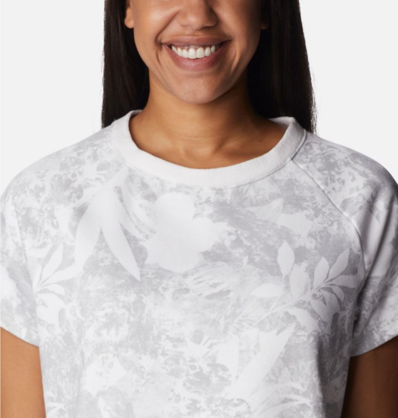 Columbia PFG Slack Water French Terry Women's T-Shirt Grey | PKVSFJ-024