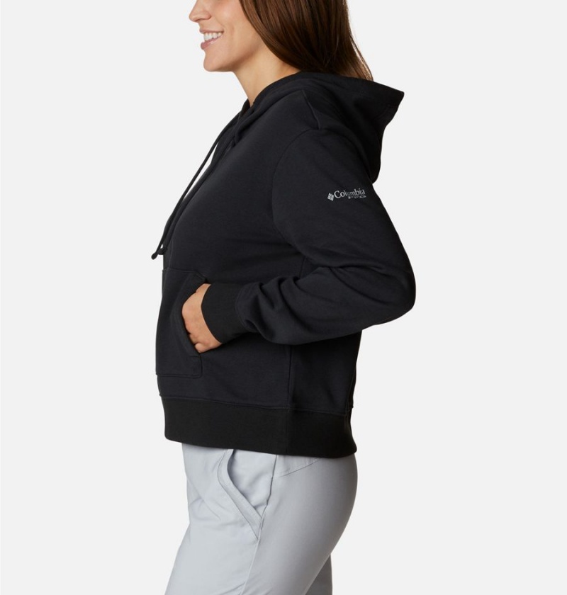 Columbia PFG Slack Water French Terry Women's Hoodie Black | OECWGM-027