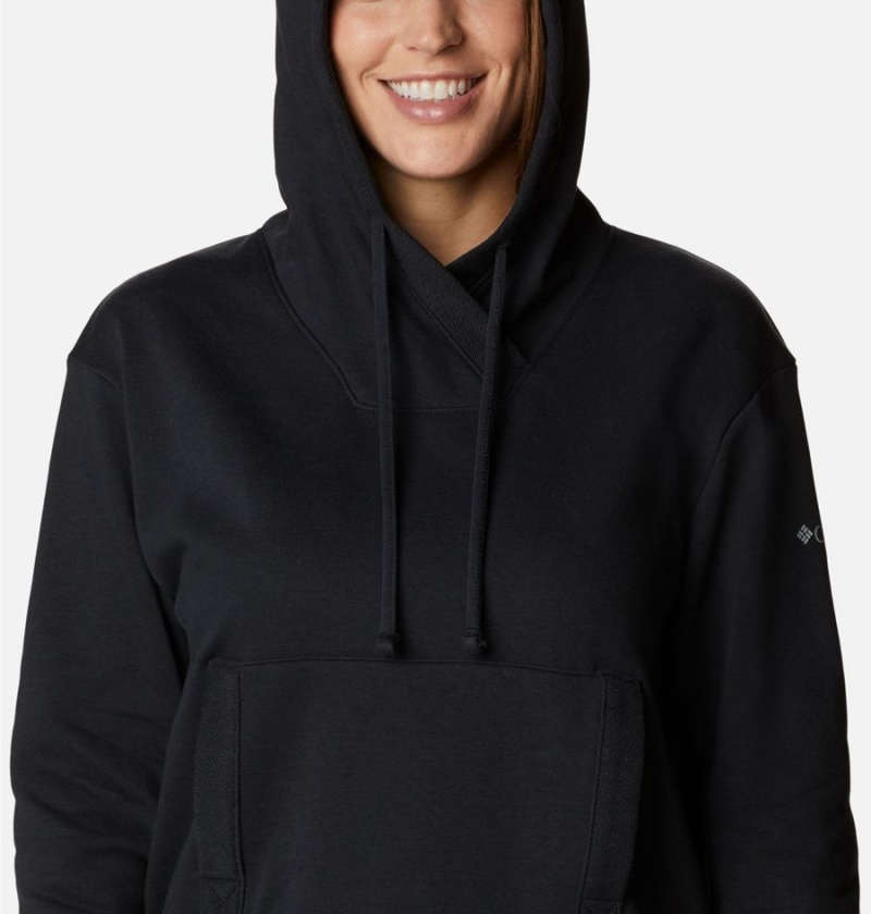 Columbia PFG Slack Water French Terry Women's Hoodie Black | OECWGM-027