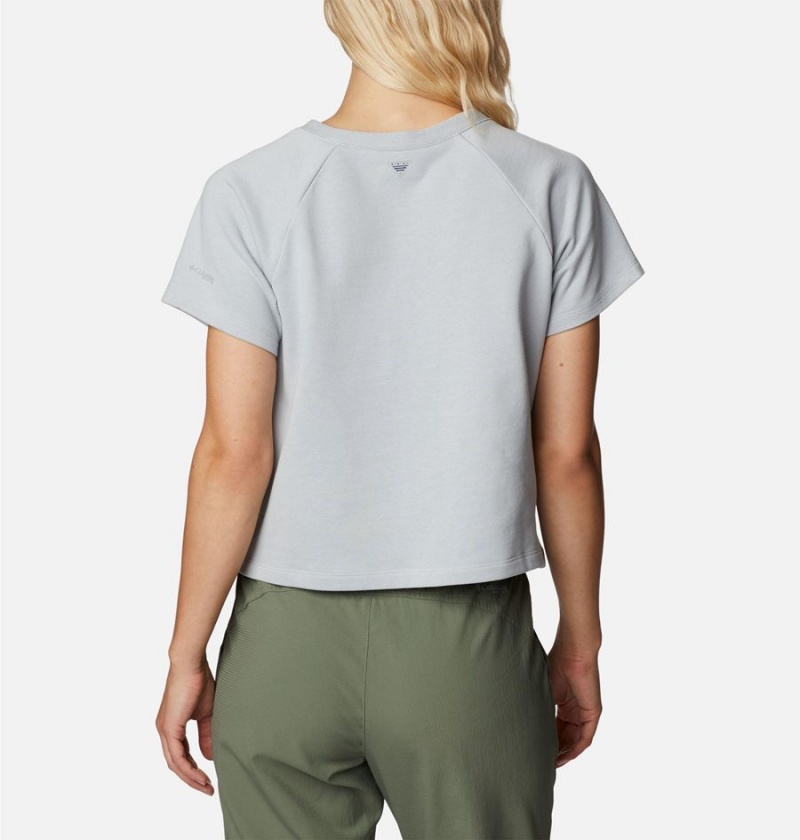 Columbia PFG Slack Water French Terry Women's T-Shirt Grey | FAMHZN-140
