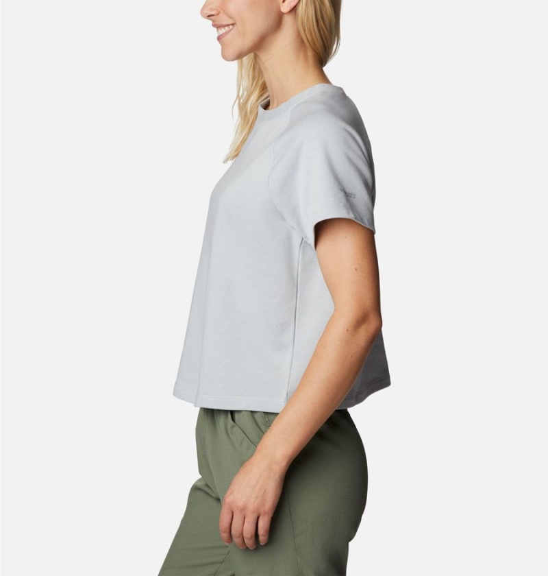 Columbia PFG Slack Water French Terry Women's T-Shirt Grey | FAMHZN-140