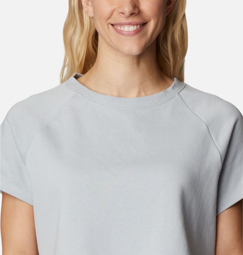Columbia PFG Slack Water French Terry Women's T-Shirt Grey | FAMHZN-140