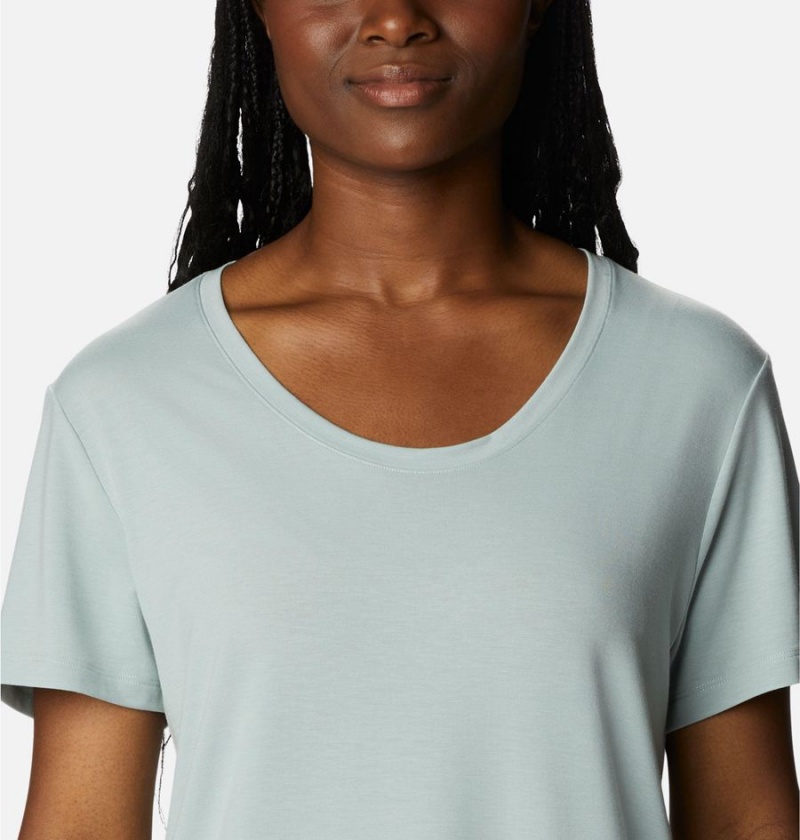 Columbia PFG Slack Water Knit II Women's T-Shirt Green | JFURAI-362