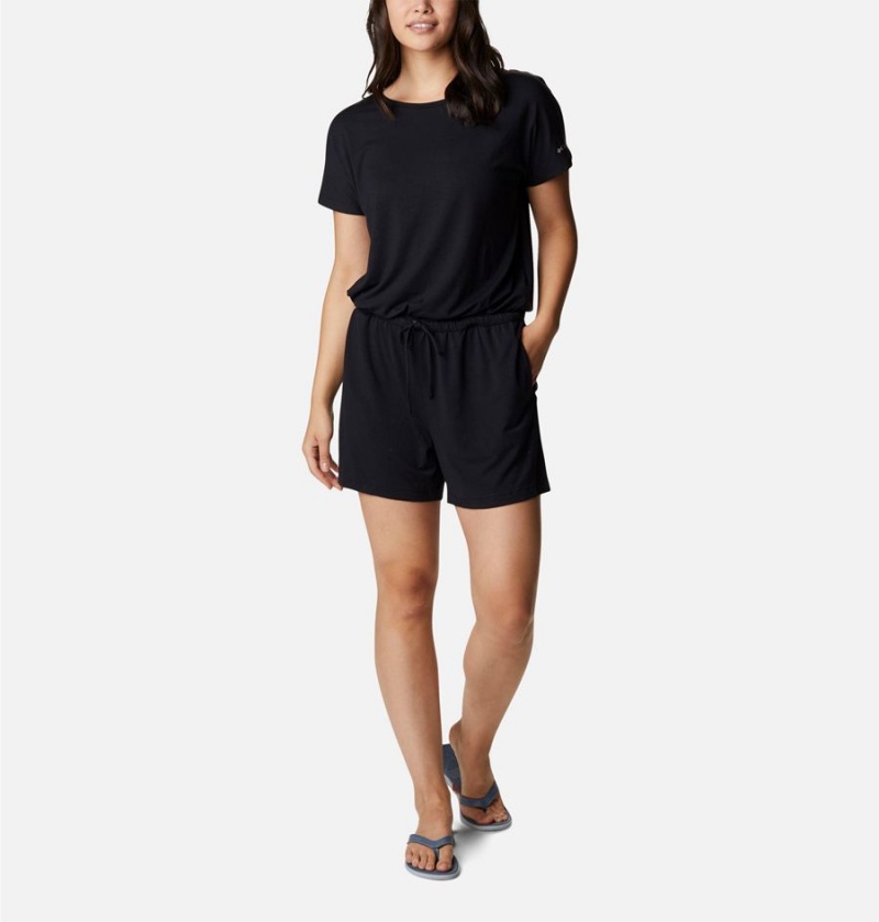 Columbia PFG Slack Water Knit Women\'s Dress Black | GHFNOY-716