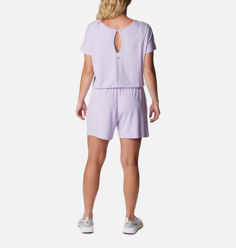 Columbia PFG Slack Water Knit Women's Dress Purple | JSYRMW-378