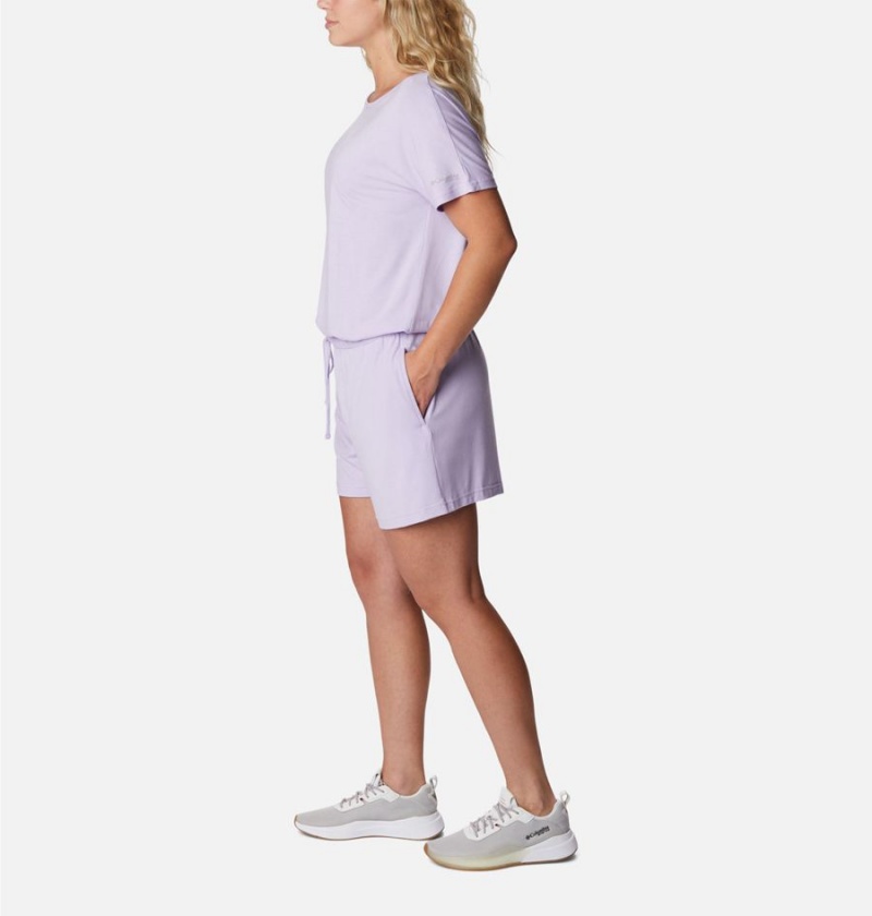 Columbia PFG Slack Water Knit Women's Dress Purple | JSYRMW-378