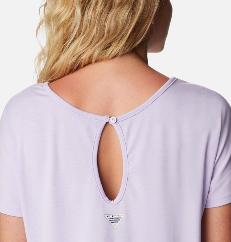 Columbia PFG Slack Water Knit Women's Dress Purple | JSYRMW-378