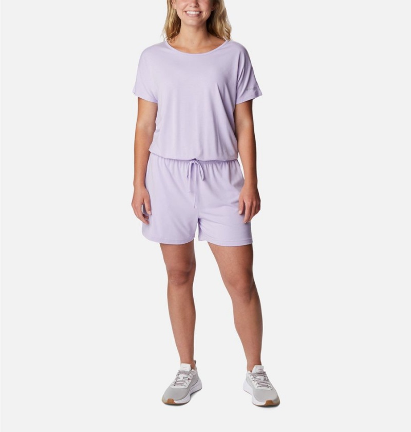 Columbia PFG Slack Water Knit Women\'s Dress Purple | JSYRMW-378