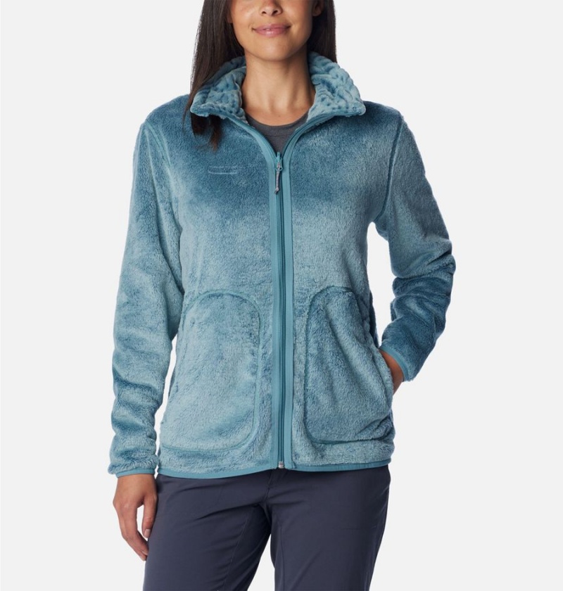 Columbia PFG Slack Water Reversible Fleece Women's Pullover Turquoise | WIZATK-731