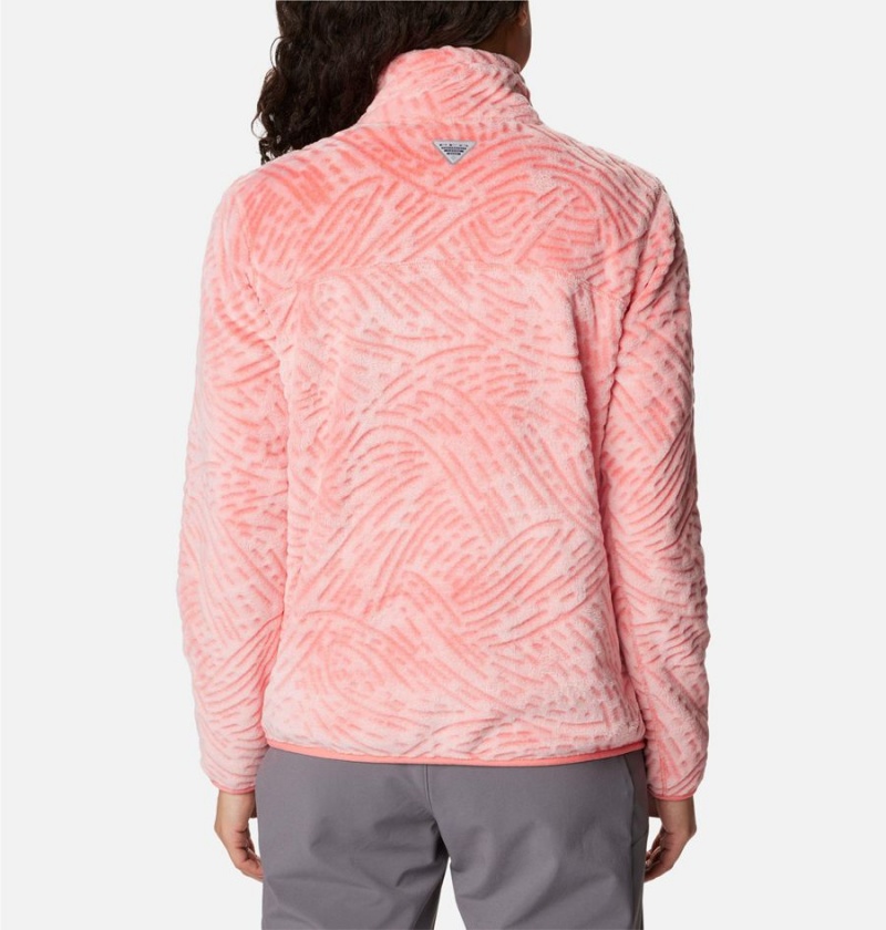 Columbia PFG Slack Water Reversible Women's Fleece Jacket Coral | XIDFLU-287