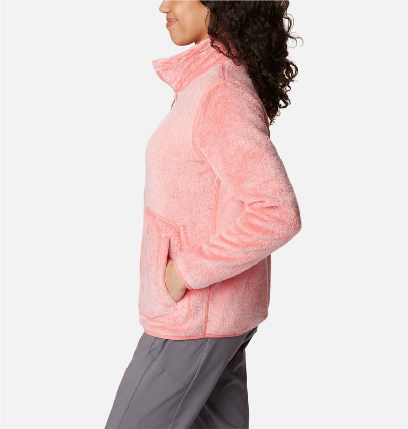 Columbia PFG Slack Water Reversible Women's Fleece Jacket Coral | XIDFLU-287
