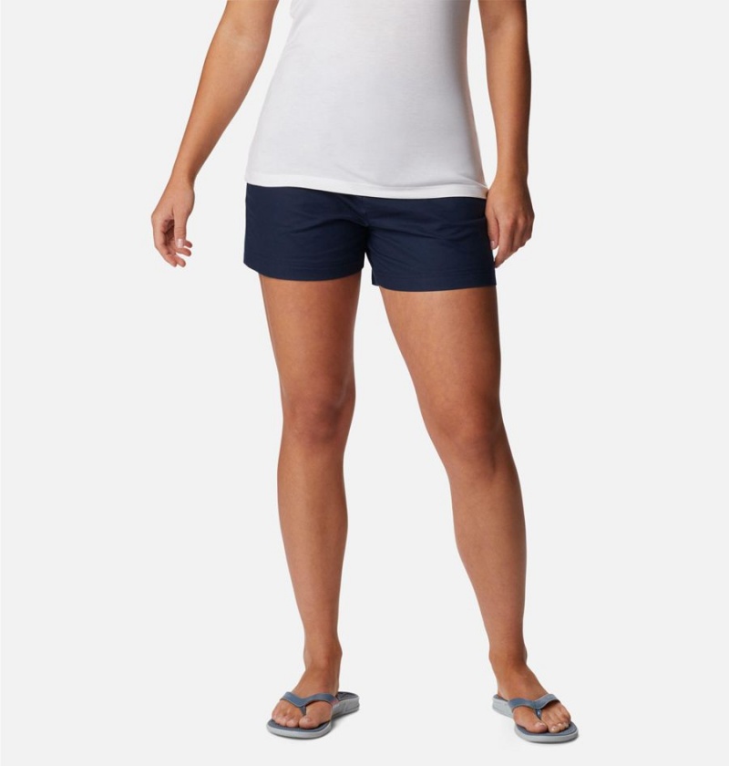 Columbia PFG Sun Drifter Chino Women\'s Shorts Navy | VHASUZ-370