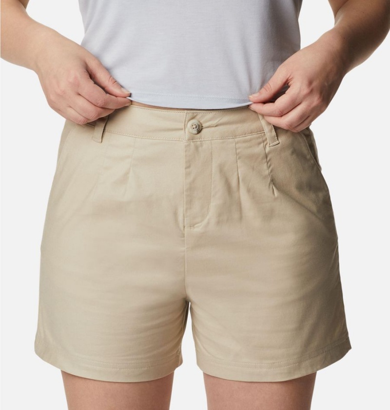 Columbia PFG Sun Drifter Chino Women's Shorts Khaki | AVENGZ-972