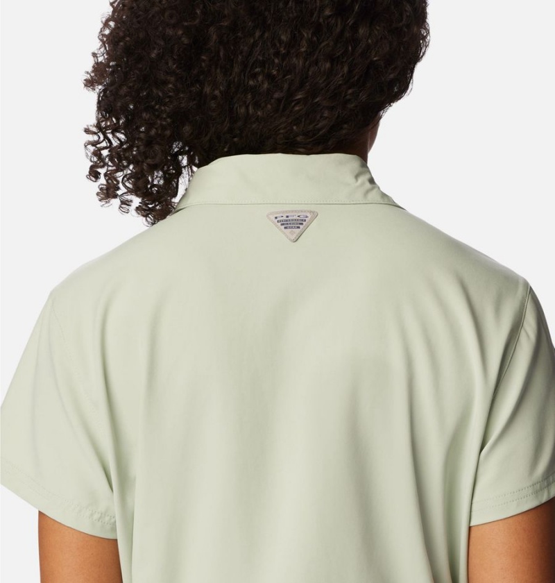 Columbia PFG Sun Drifter Woven Women's Dress Green | EGDMWX-587