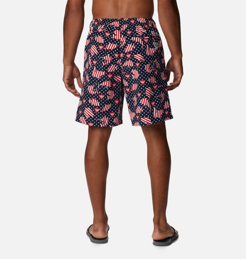 Columbia PFG Super Backcast Water Men's Shorts Red | REIUCV-976