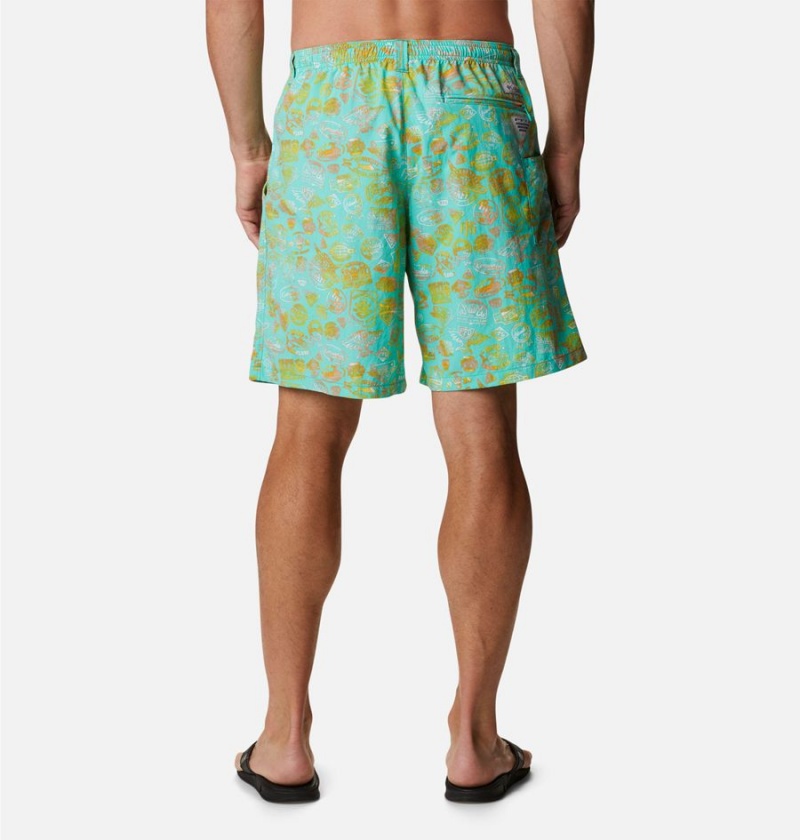 Columbia PFG Super Backcast Water Men's Shorts Turquoise | CWIXEV-615